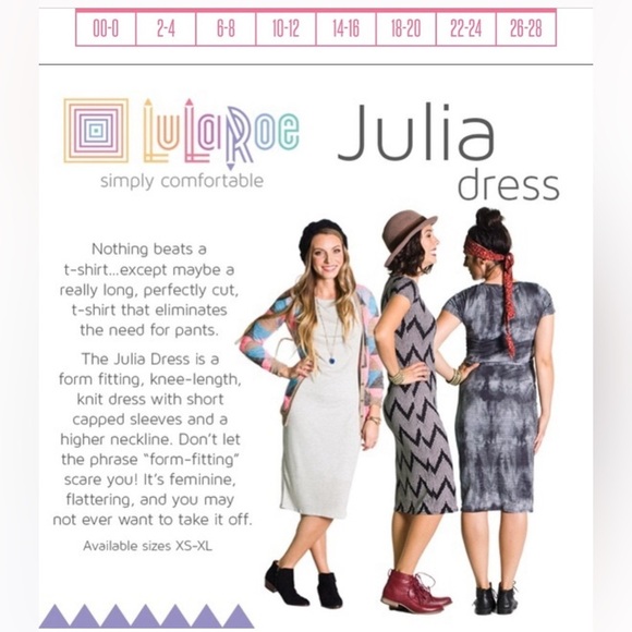 LulaRoe Woman's Julia Dress -Small - Picture 6 of 6